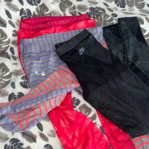 Womens XS Under Armour Nike Leggings